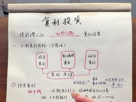 本金少怎么复利投资? #财商 #笔记分享 #复利 #攒钱 #基金