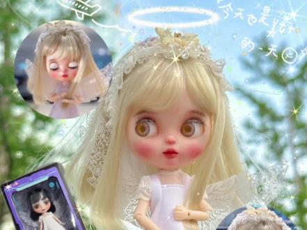 泡泡布改装教程 | 蕾丝天使美貌重现
blythe蕾丝天使泡泡布!让小软来改妆!变成我心目中美丽的天👼🏻吧~
这次比较惊喜
❤小布自带的三款眼片都很好看,是 Blythe 联名款#blythe小布 #改娃 #泡泡布 #大人也要玩玩具 #娃圈