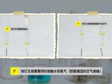 铁生锈的条件 #探究铁生锈的条件