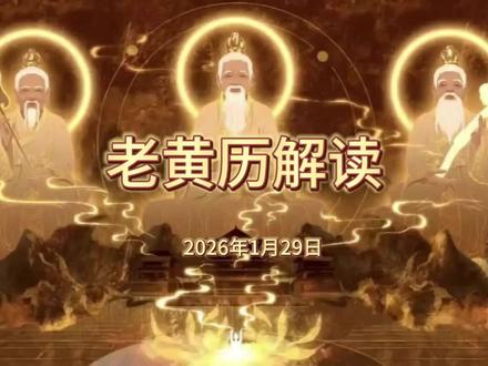 2026年1月29日黄历解读#国学经典智慧 #创作者中心 #创作灵感 #黄历 #中华文化知识讲解