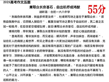 2025 高考作文压题#作文#2025高考