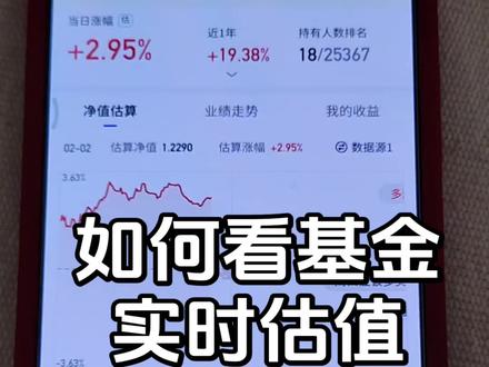 和基金小白们分享一下,多种方法判断基金当天的实时估值,不知道大家现在还能不能直接看到?#基金 #理财 #投资 #金融常识 #实时估值