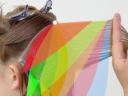 #美发技术分享 peek-a-boo 剪裁