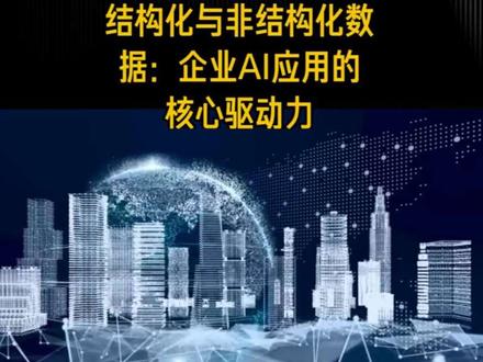 企业AI应用中“数据”的关键类型解析 #ai#IT#学习#人工智能#数据