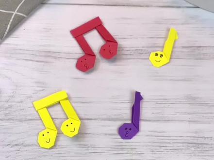 折纸立体音符符号。#手工#创意 #萌知计划 #折纸 #端午节