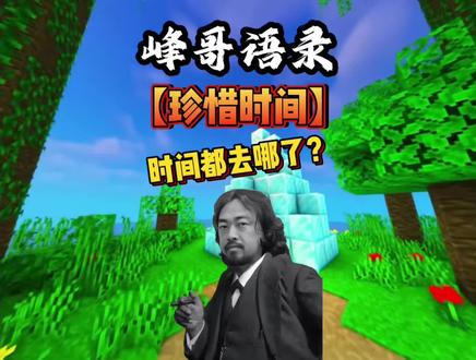 珍惜你的时间 #我的世界 #语录 #跑酷 #峰哥亡命天涯