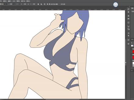 PS手绘火影晓组织角色小南太美了(中) #绘画过程 #绘画 #手绘 #板绘 #画画 #绘画练习