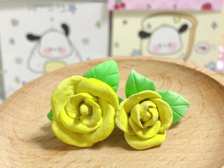 不是粘土买不起,粉笔更有性价比。用粉笔来做玫瑰花啦。 #粘土教程 #粉笔手工 #手工 #手工diy #玫瑰