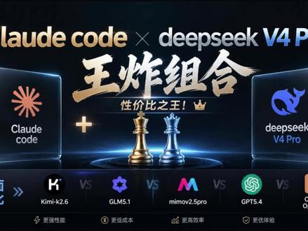 5月2日 深度体验deepseekV4 Pro搭配Claude code,一个搭载了性价比极高大模型的强悍Agent框架等于得到了一个新世界,真是个人开发者的福音啊。#Deepseek #Claudecode #大模型对比