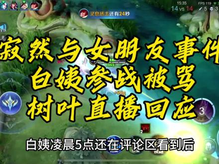 树叶直播回应白姨被骂以及寂然分手事件#寂然 #树叶#白姨
