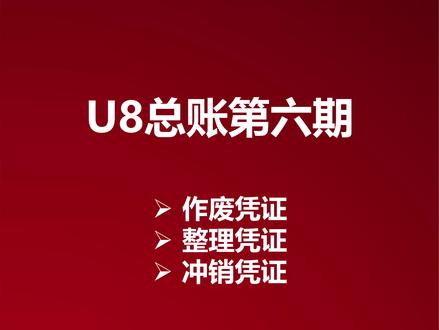U8总账第六期 欢迎致电 抖音号就是电话号呦 #用友软件 #用友财务软件