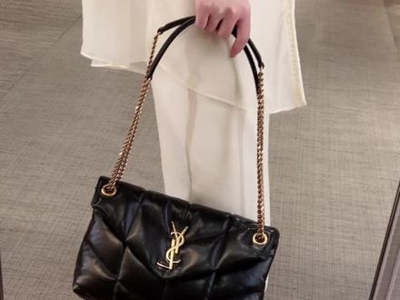 #ysl puffer黑金云朵包,背上就是豪门千金#爱包狂魔了解一下 #包治百病 #奢侈品包包 #奢侈品