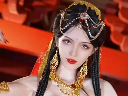 我从西域而来,可不仅仅是为了当个宠妃……浅仿国漫巨作『长安三万里』的胡璇舞姬,李白诗圣为我击鼓,都不及你的心跳声震耳!#电影长安三万里 #被长安三万里的舞蹈美到了 #西域舞姬 #国风里的玲珑红衣挑战 #就这么过夏天 @电影长安三万里