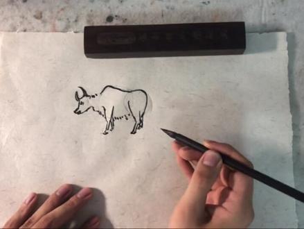 国画怎样画牛?告诉你一个经典的方法!