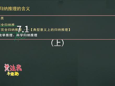 7.1 归纳推理及其方法(上)#逻辑与思维 #高中政治课件 #高考政治 #政治选择性必修三 #逻辑与思维课件