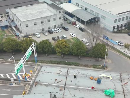 常州遥观长虹路高架312国道合拢位置施工现场#常州 #312国道快速化改造 #无锡 #湖塘 #长虹路高架