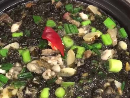 泉州闽南特色菜“紫菜海蛎煲”正宗做法教程来啦,鲜香滑嫩口感好,闽南人多会的一道美食家常菜#美食趣胃计划