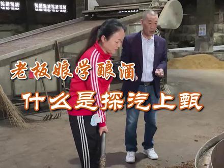 酿酒中的探汽上甄#传统工艺酿酒 #酿酒技术 #酒知识 #涨知识