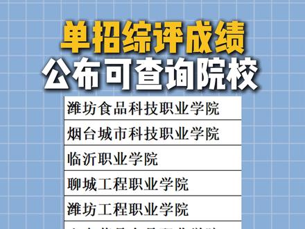 单招综评院校考试成绩正在公布中,考生需查看院校最低录取分数线#山东单招 #单招报考指南 #山东技能 #山东技能考试 #山东高考