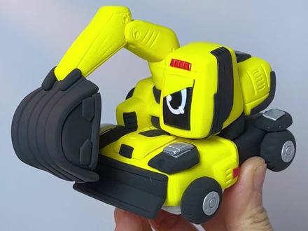 炫卡斗士铁臂爵士粘土小汽车制作 #2025年度精选内容盘点 #抖音精选宠粉福利 #炫卡斗士 #铁臂爵士 #季的住在捏土