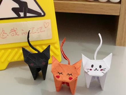 是喵喵呀,谁不想有一只可爱喵咪#手工diy #折纸 #一学就会系列 #超级简单 #解压