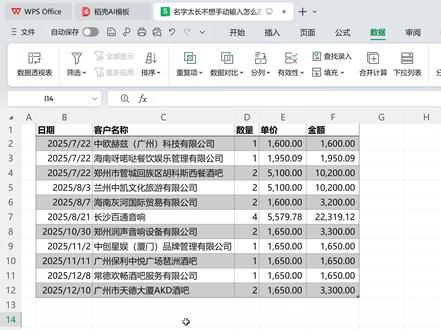 下拉列表-快速输入长内容-模糊输入 #excel教学 #WPS #下拉菜单