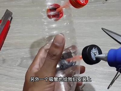 空气动力车,妈妈最棒在家为孩子做一个小玩具!#幼儿园手工教程#空气动力车太好玩了 #让孩子远离手机