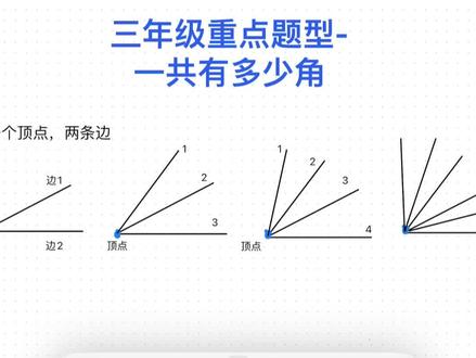 #数学思维训练技巧 三年级数多少角,规律大发现#数学学习 #数学思维 #三年级
