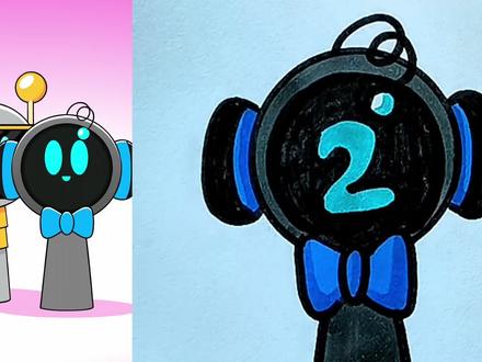 新成员手表节奏盒子。 #简笔画