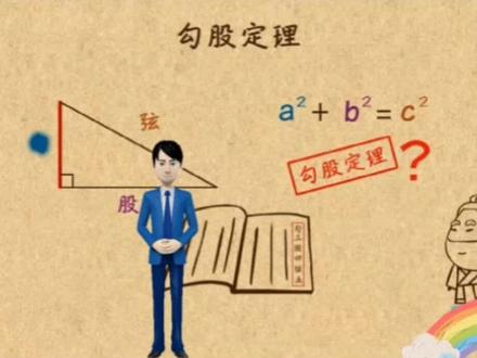 勾股定理由来及其证明#知识分享 #数学 #父母课堂 #