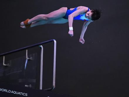 2023跳水世界杯蒙特利尔站女子10米台预赛中,全红婵总分第一晋级决赛,其中她的第四跳是207C,她得到5个10分,这一跳获得满分99分!#全红婵 决赛,8日凌晨00:15开始。