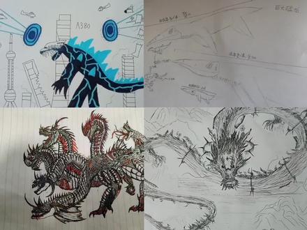 飞机哥斯拉,巨大克柔龙,盘点粉丝自创怪兽第三期!#哥斯拉 #怪兽