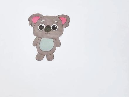 一起来画简笔画,画只小考拉 #简笔画 #画画 #儿童简笔画 #简笔画教程 #儿童画 #考拉 #小考拉 #学画画