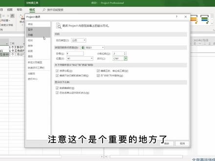 在Project里,日程,工期工作日如何设置? #甘特图 #横道图 #project教程 #奇妙知识在抖音