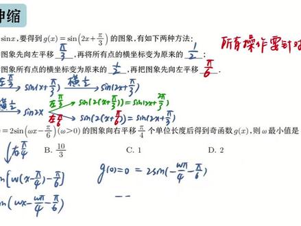 一个视频吃透正弦型函数y=Asin(⍵x+φ)