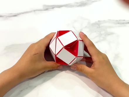 24段魔尺变三叶草教程,小朋友必学,一起见证成长 #百变魔尺 #动手动脑 #益智玩具 #解压