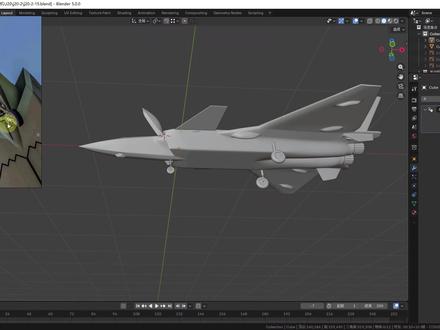 【25】歼20建模 - 前起落架舱盖制作 #blender教程#3d建模#建模#歼20战机#知识前沿派对