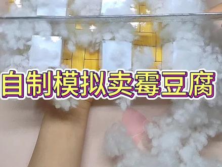 自制模拟卖霉豆腐,老板的手艺绝了!#自制捏捏 #自制美食 #做手工 #小学生