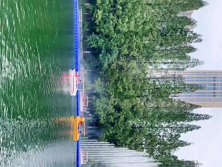 逍遥津的音乐喷泉 #喷泉流水景观