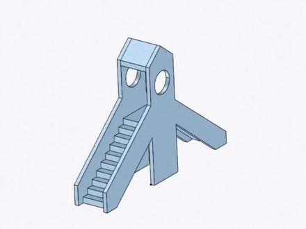 Innovector 3D手机 儿童小滑梯建模#innovector #手机建模 @@innovector #儿童滑滑梯