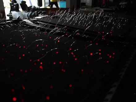 #星空顶改装 #星空顶 @抖音汽车 星空顶棚制作过程