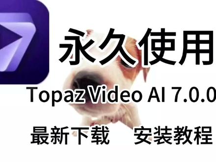 Topaz Video AI 7.0.0最新版软件安装包下载 Topaz Video AI 7.0.0最新版软件安装包下载+详细安装步骤