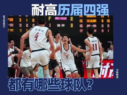 21年时间,26支球队,有你的学校吗?#耐高 #CUBA