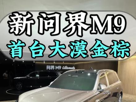 应该不光我一个人盲定了问界M9领世加长吧!#问界M9 #新问界M9 #问界M9领世加长 #粤港澳大湾区车展 #问界M9贴膜轻改找大潘