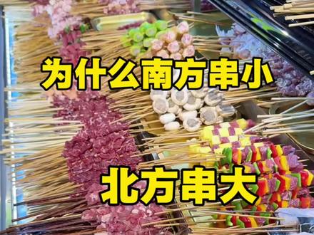 为什么南方的烤串那么小北方的烤串那么大#记录真实生活 #vlog日常 #烧烤 #烤串