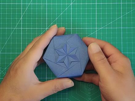 折一个简单又漂亮的六角礼物盒 详细折纸教程#折纸教程#礼物盒#礼盒#手工制作