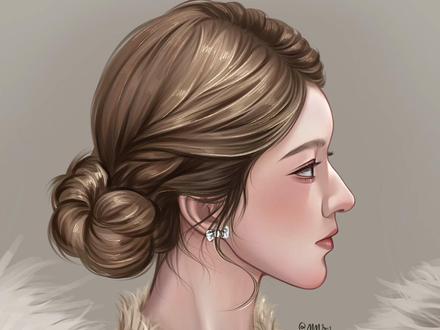 这完美的头骨。#赵露思 #绘画#绘画过程 #赵露思头像 #procreate绘画