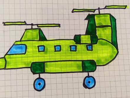 直升机#简笔画 #一起学画画 #幼儿简笔画 #儿童简笔画@DOU+小助手 @抖音小助手