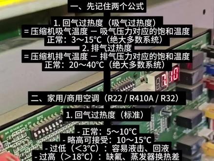 排气过热度#回气过热度#怎么判断多联机氟多少#多联机加氟方法#换压缩机后加氟方法