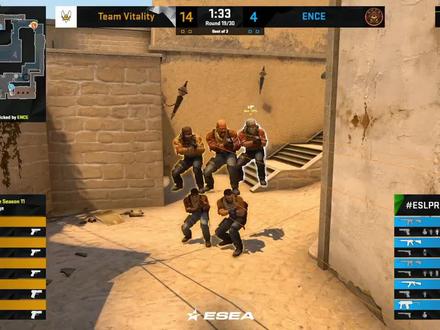 小蜜蜂摆出罗汉阵,allu傻眼了!#csgo #allu #vitality